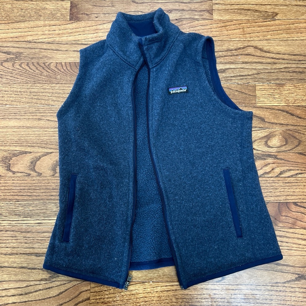 Patagonia Better Sweater women Vest Navy Blue small pilling on vest